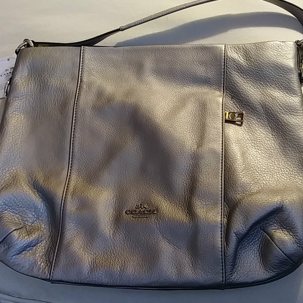 Coach Pebble Leather EW Isabelle Purse